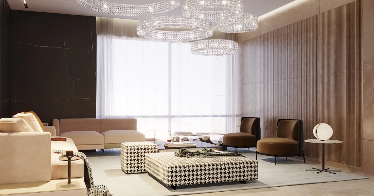 Elegantly transformed home interior with refined furniture and decor