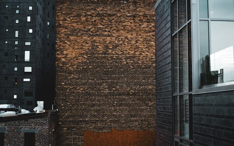 Reclaimed wood and exposed brick creating texture in a modern rustic interior